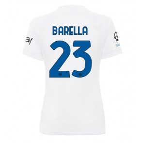 Inter Milan Nicolo Barella #23 Bortatröja Kvinnor 2023-24 Kortärmad